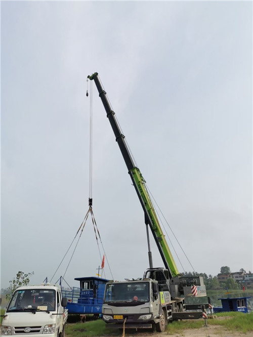 沁阳市桥梁建设吊装案例